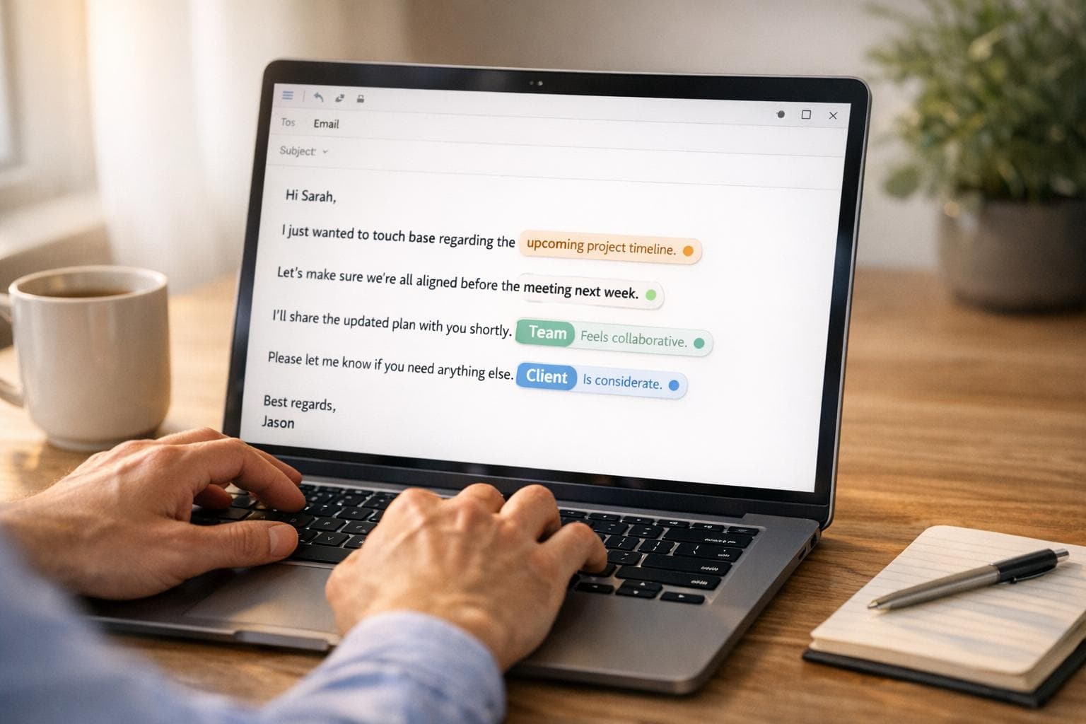 Real-Time Tone Feedback for Emails